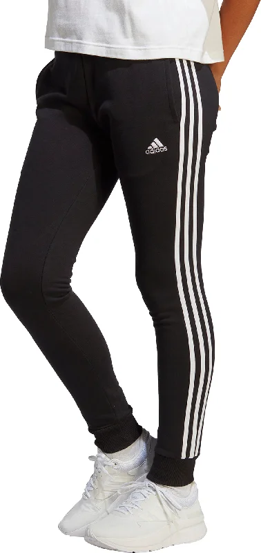 Fashion Essentials adidas Essentials 3 Stripes Cuffed Womens Joggers - Black