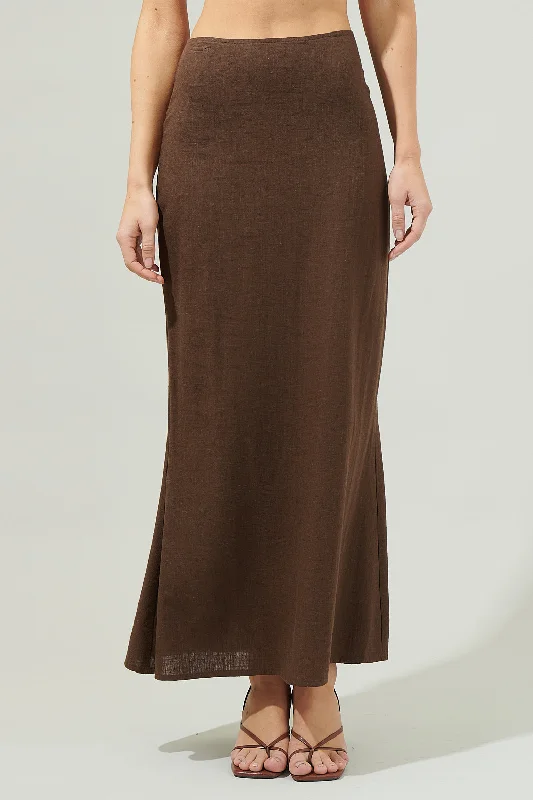 Flash Sale Online Alina Back Slit Maxi Skirt