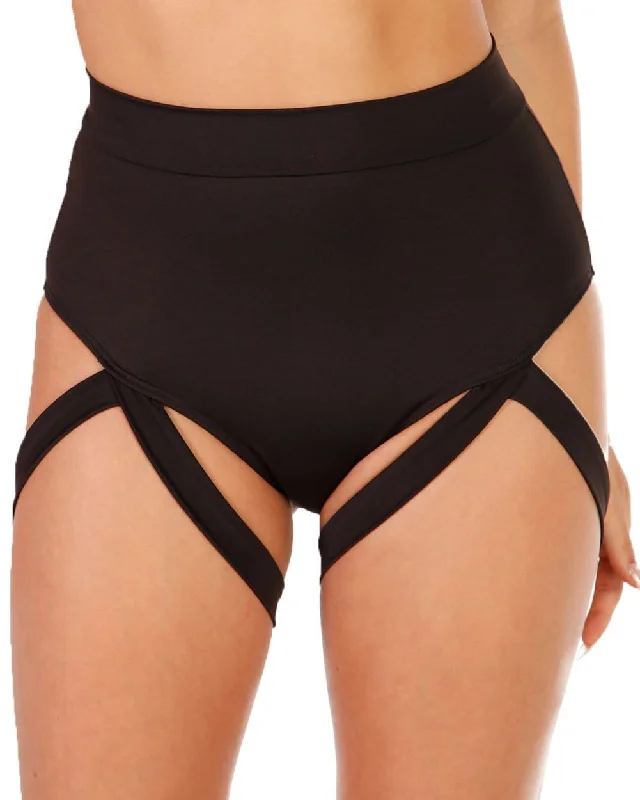 Seasonal Picks Badd Girl High Waisted Harness Booty Shorts