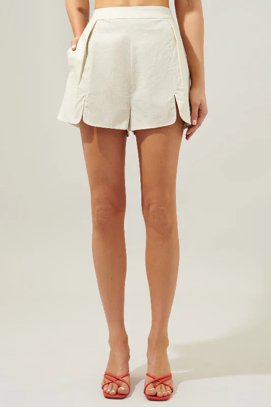 Limited Time Offer Cape Town Pleated Split Leg Shorts