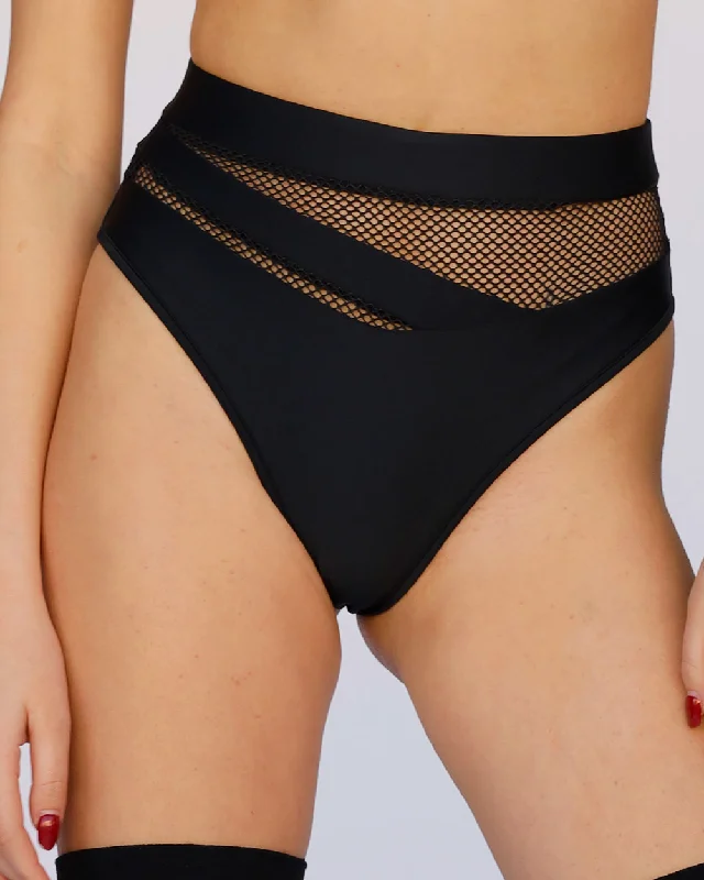 Luxury Women's Fashion Cybernetic Fishnet High Waist Bottoms