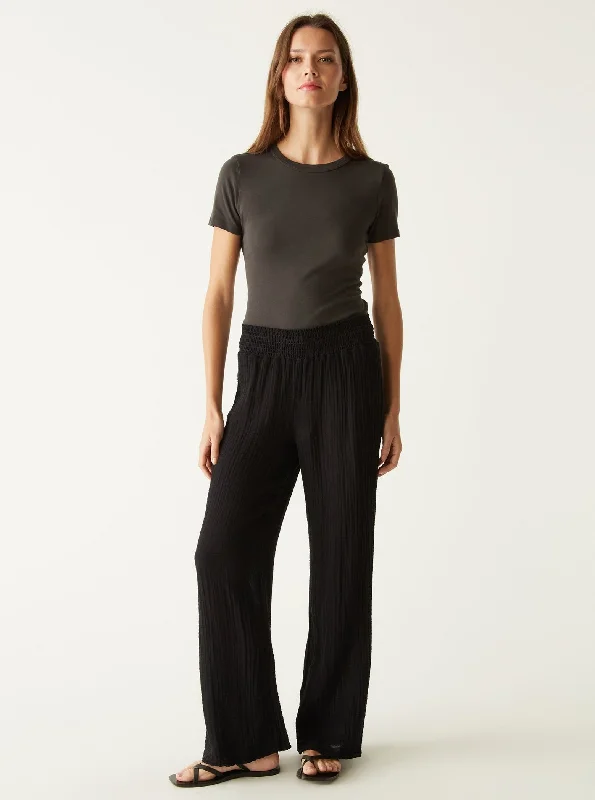 Comfort Meets Fashion Susie Gauze Pant - Black