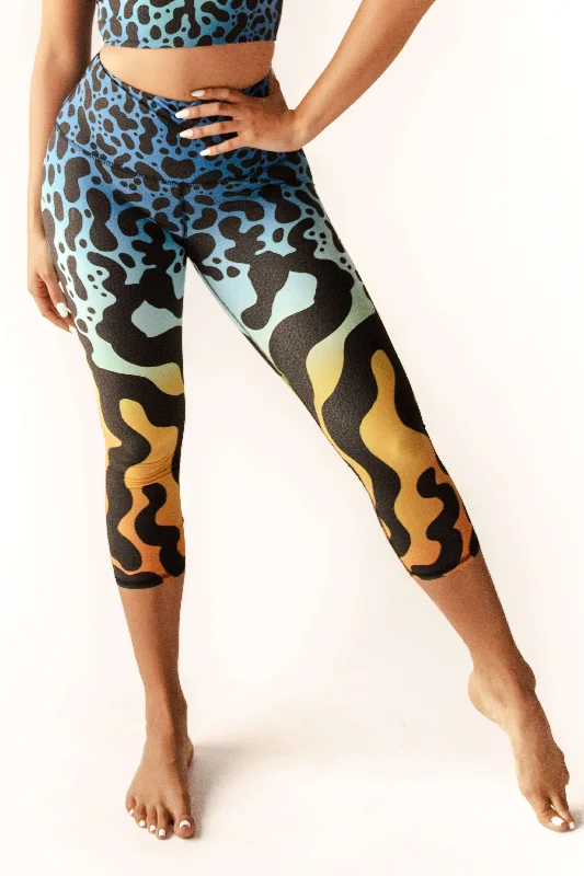 Limited Time Offer Natures Poison Printed Yoga Crops