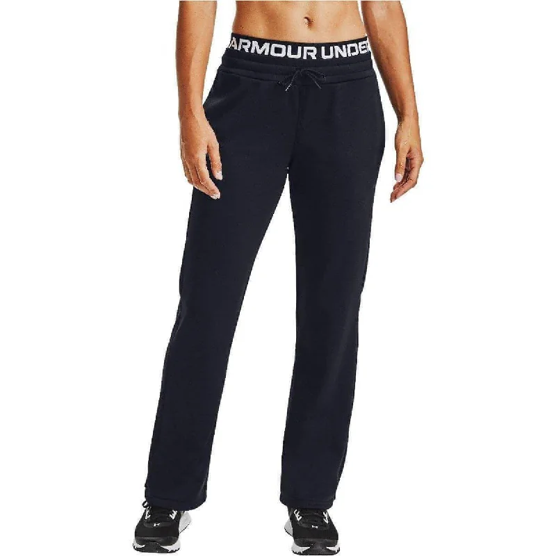 Chic Outfits Under Armour Fleece Branded Womens Track Pants - Black